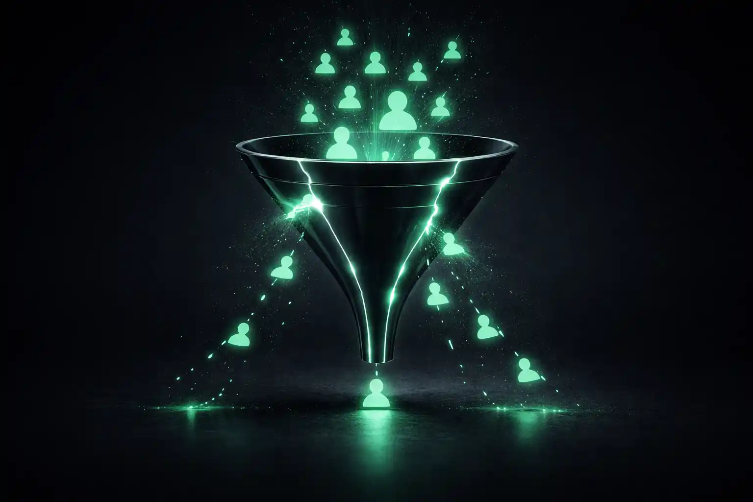 Leaking users from a glowing funnel