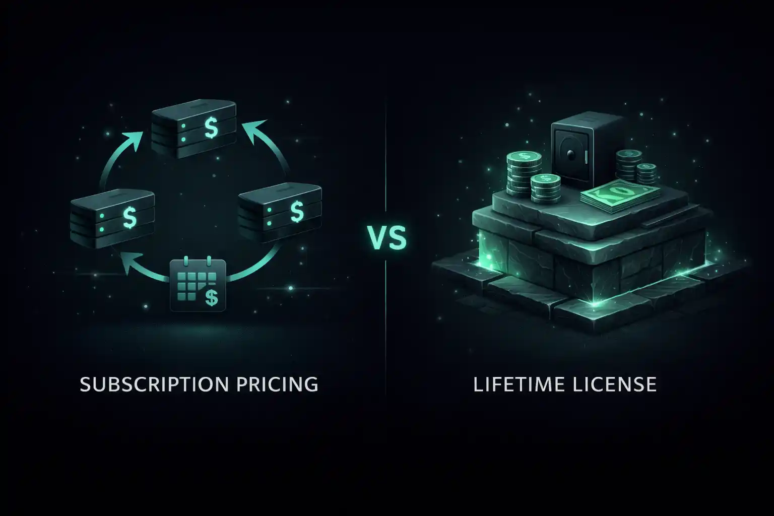 Financial models in neon contrast