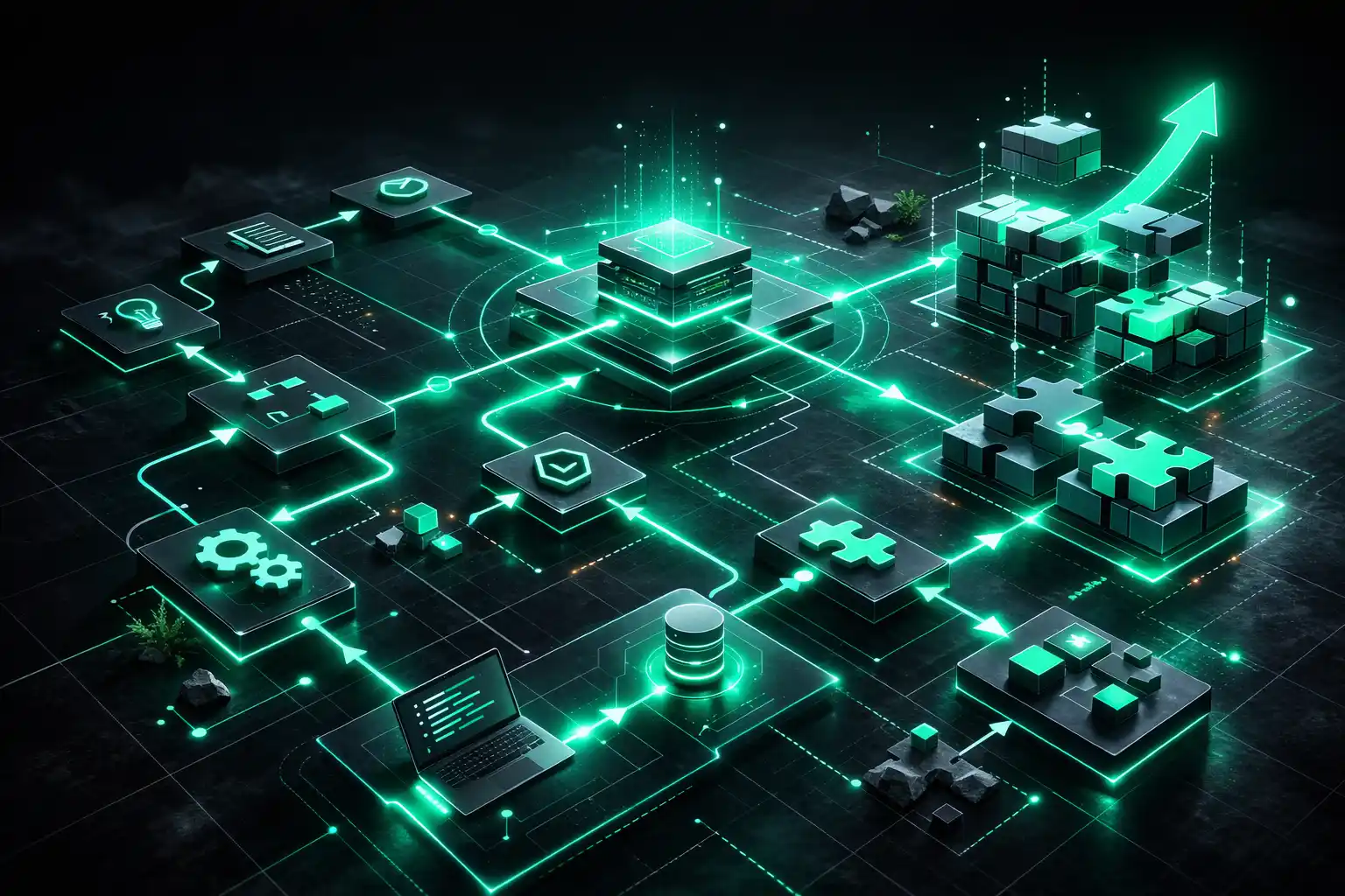 Futuristic modular system workflow design