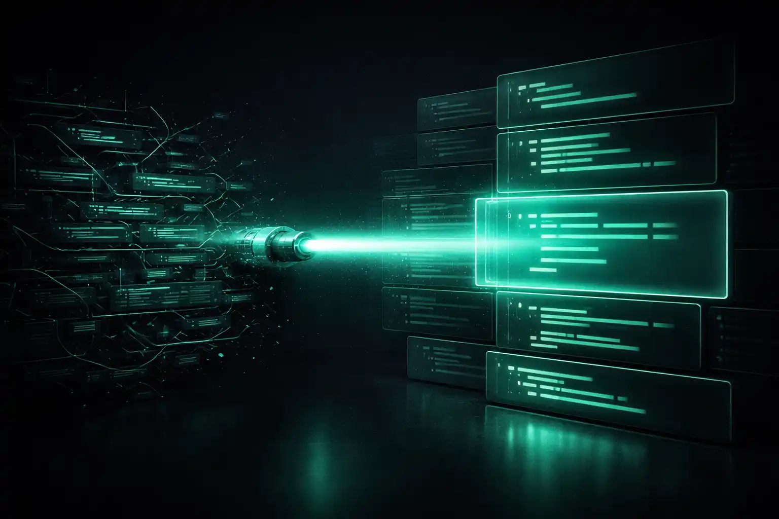 Scanning beam through chaotic code